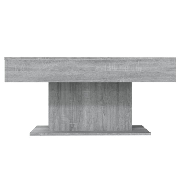 Mesa de centro madera contrachapada gris Sonoma 96x50x45 cm M 5