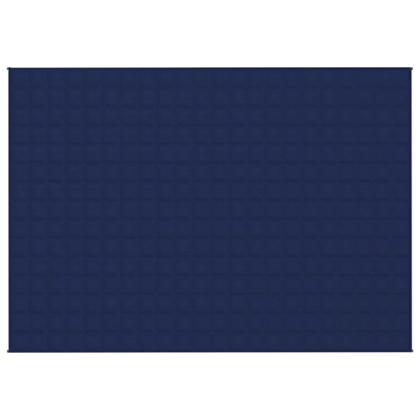 Manta pesada 7 kg 155x220 cm tecido azul M 3