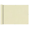 Toldo para balcón tela oxford 75x400 cm crema 1