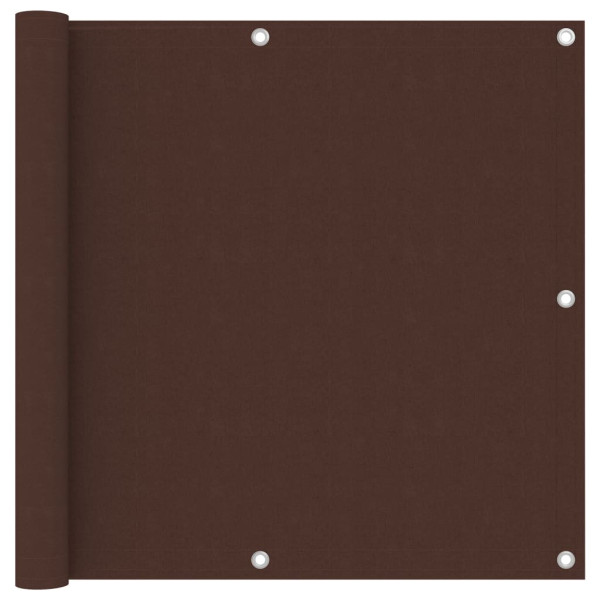 Toldo para balcón tela oxford marrón 90x600 cm D