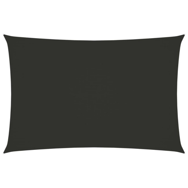 Toldo de vela rectangular tela Oxford gris antracita 6x8 m D