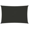 Toldo de vela rectangular tela Oxford gris antracita 6x8 m 1
