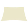 Toldo de vela rectangular tela Oxford color crema 6x7 m 2