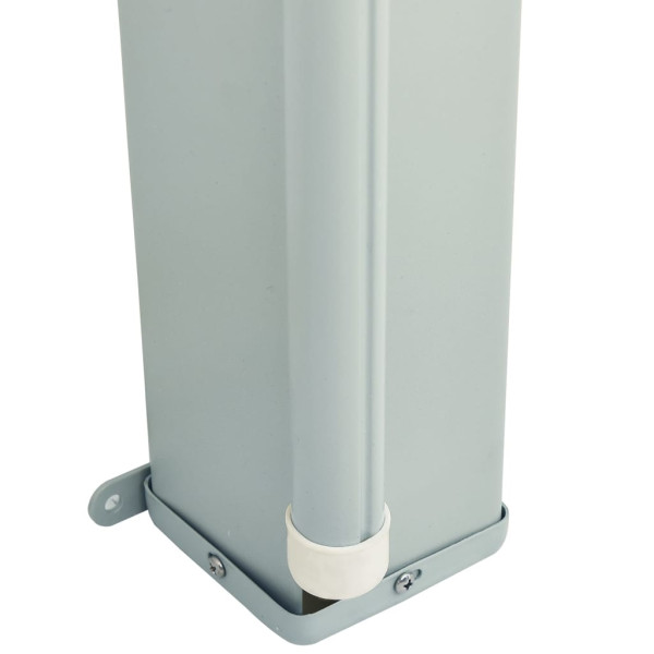 Toldo lateral retrátil de pátio 180x600 cm preto M 5