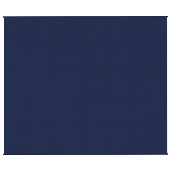 Manta pesada 15 kg 220x260 cm tecido azul M 3