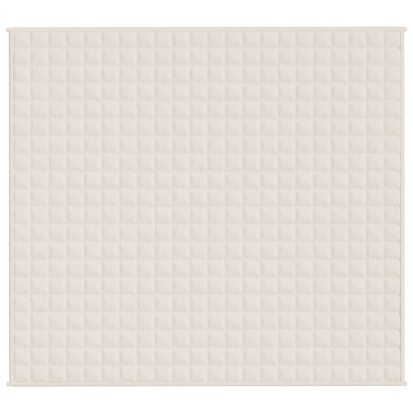 Manta con peso tela color crema claro 200x225 cm 13 kg M 3