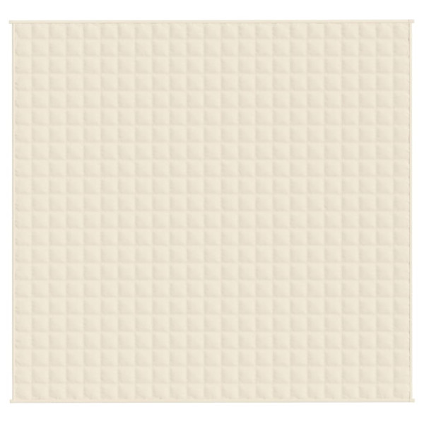 Manta pesada 15 kg 220x235 cm tecido creme-claro M 3