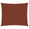 Toldo de vela rectangular tela Oxford terracota 2.5x4.5 m 1