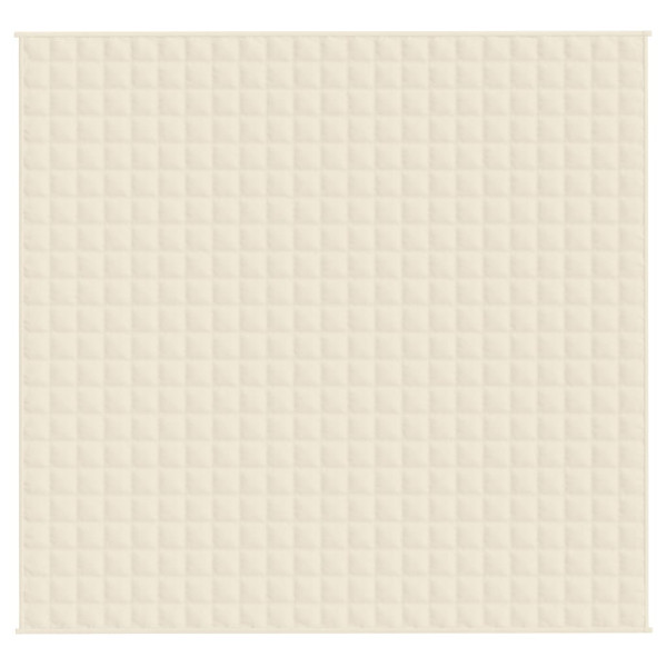 Manta con peso tela color crema claro 220x230 cm 15 kg M 3