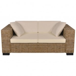 Conjunto sofás de 2 + 3 lugares. vime genuíno H