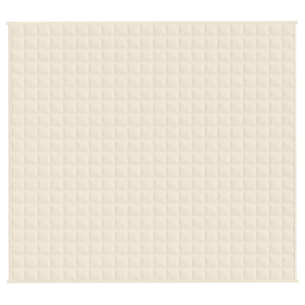 Manta con peso tela color crema claro 200x225 cm 9 kg M 3