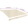 Toldo de lona blanco crema 350x250 cm 4