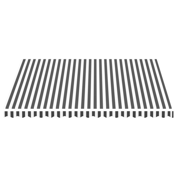 Tecido de substituição para toldo 4x3.5 m antracite e branco M 3