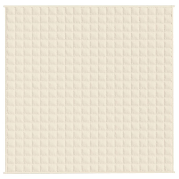 Manta pesada 9 kg 200x200 cm tecido creme-claro M 3