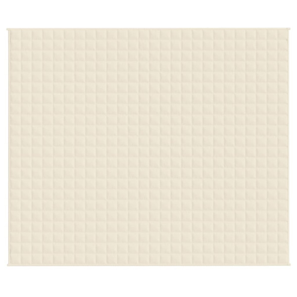 Manta con peso tela color crema claro 220x260 cm 15 kg M 3