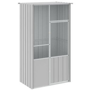 Gaiola p/ pássaros 115x78x200 cm aço galvanizado cinzento H