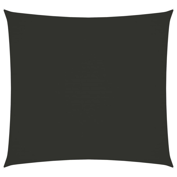 Toldo de vela cuadrado tela Oxford gris antracita 2.5x2.5 m D