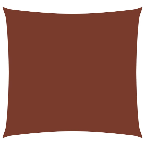 Toldo de vela rectangular tela Oxford terracota 2.5x3 m D
