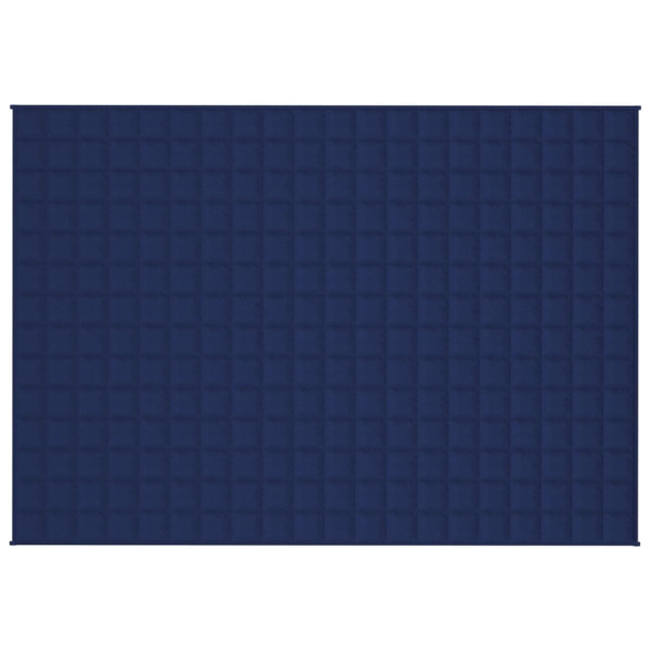 Manta pesada 6 kg 137x200 cm tecido azul M 3