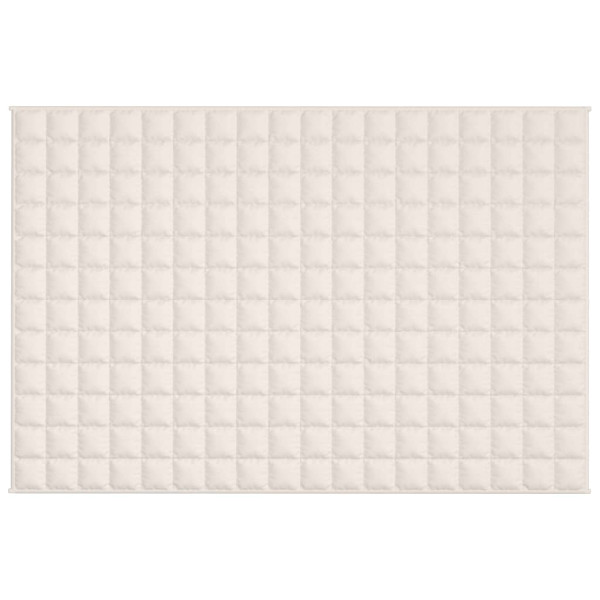 Manta pesada 9 kg 122x183 cm tecido creme-claro M 3