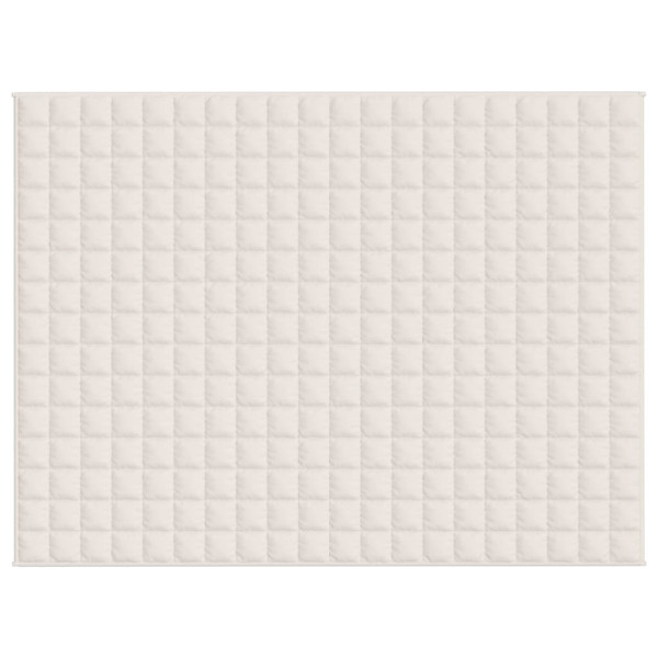 Manta com peso de tecido creme claro 152x203 cm 7 kg M 3