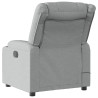 Sillón reclinable de masaje eléctrico tela gris claro 4