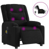 Sillón reclinable de masaje eléctrico tela negro 2