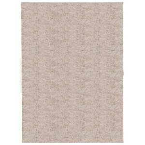 Alfombra peluda de pelo largo moderna PAMPLONA beige 140x200 cm H