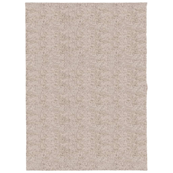 Tapete shaggy de pelo alto PAMPLONA 140x200 cm bege M 2