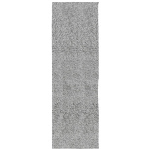 Tapete shaggy de pelo alto PAMPLONA 80x250 cm cinzento H