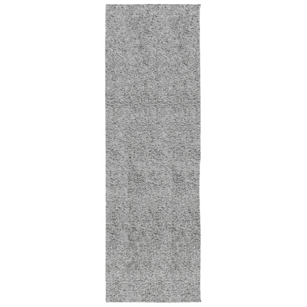 Tapete shaggy de pelo alto PAMPLONA 80x250 cm cinzento M 2