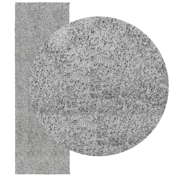 Alfombra peluda de pelo largo moderna PAMPLONA gris 80x250 cm M 3