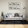 Tapete shaggy de pelo alto PAMPLONA 140x200 cm preto 1