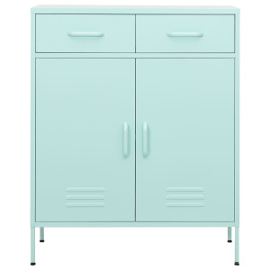 Armario de almacenamiento acero verde mint 80x35x101.5 cm H