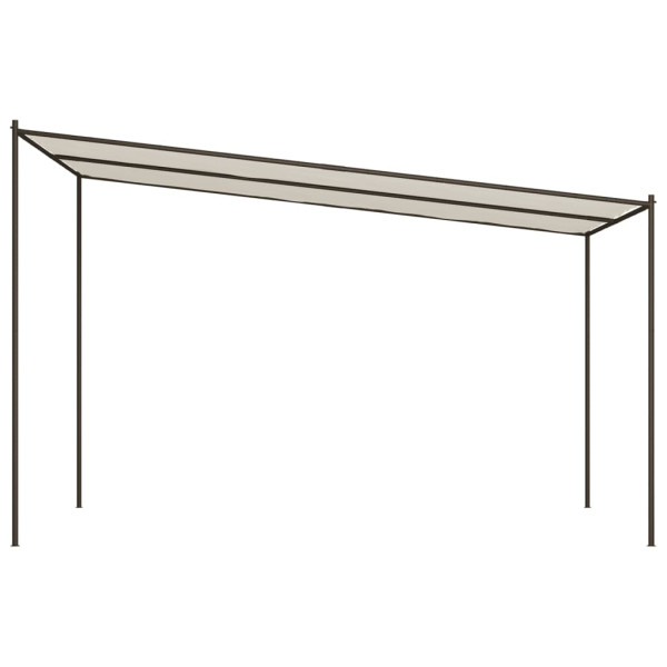 Gazebo 4x4 m 180 g/m² tecido e aço branco M 4