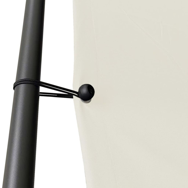 Cenador de acero y tela blanco 4x4 180 g/m² M 5