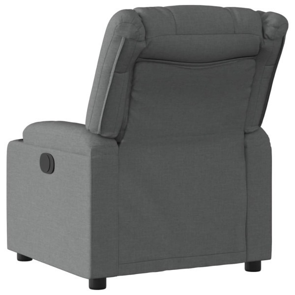 Sillón reclinable de tela gris oscuro M 3