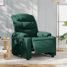 Sillón reclinable eléctrico tela verde oscuro 1