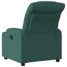 Sillón reclinable eléctrico tela verde oscuro 4