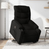 Sillón eléctrico reclinable elevable de tela negro 1