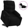 Sillón eléctrico reclinable elevable de tela negro 2