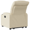 Sillón eléctrico reclinable elevable de tela color crema 4
