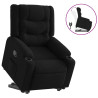 Sillón reclinable elevable tela negro 2