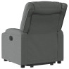 Sillón eléctrico reclinable elevable de tela gris oscuro 4