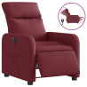 Sillón reclinable eléctrico tela rojo tinto 2