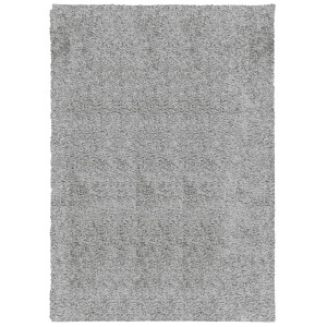 Alfombra peluda de pelo largo moderna PAMPLONA gris 120x170 cm H