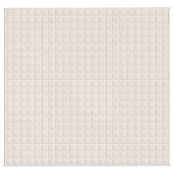 Manta con peso tela color crema claro 220x240 cm 15 kg M 3