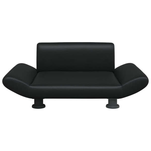 Cama para cães 70x45x28 cm couro artificial preto M 3