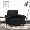 Sillón cuero sintético negro 60 cm 1