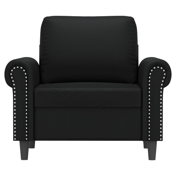 Sillón cuero sintético negro 60 cm M 3